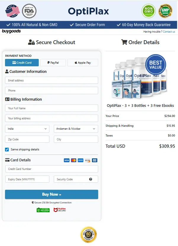 Optiplax- Secure Page
